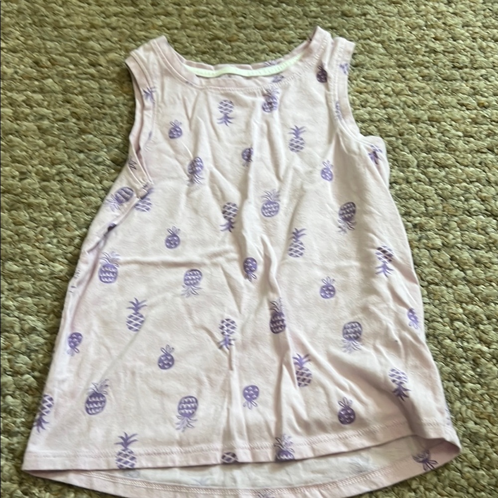 Cat & Jack Pink and Purple Pineapple Tank Top